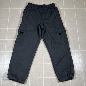 FB County Heavyweight Baggy Cargo Sweatpants Gray Size M EUC Y2K Grunge Gym
